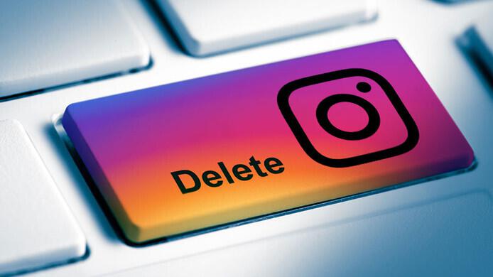 instagram delete account from list