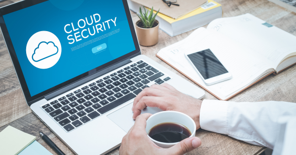 cloud security on laptop