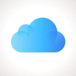 Digital cloud platform logo concept