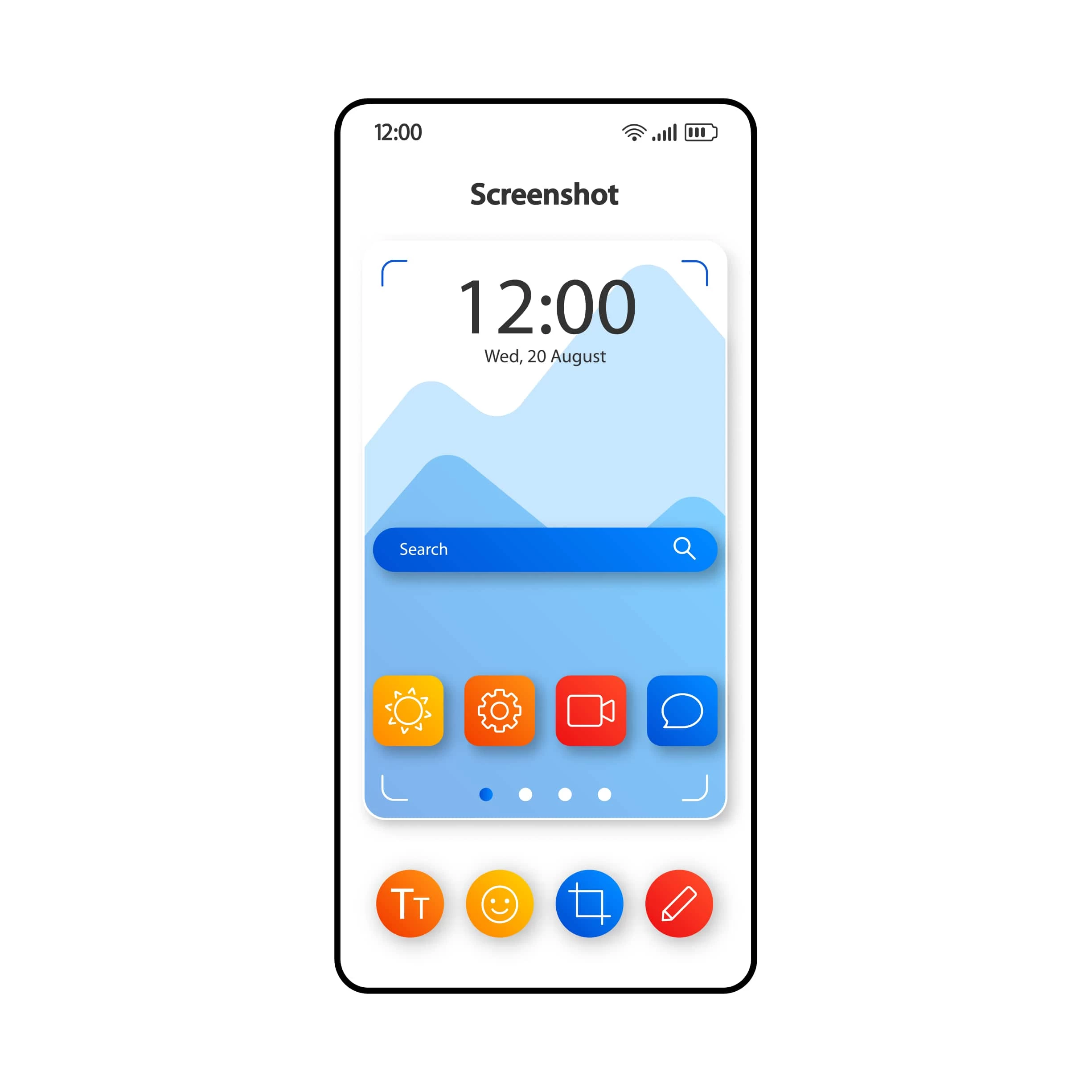 A mobile device displaying a screenshot.