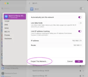 MacOS Network Settings